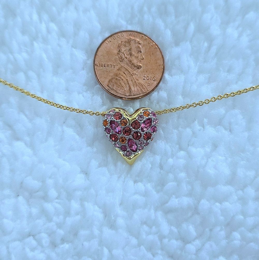 Alexis Bittar "Solanales" Crystal💎 Heart🩷 Pendant Necklace - NWT - Picture 8 of 16